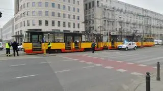 Zderzenie tramwajów na Marszałkowskiej 