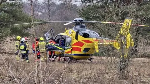 Wypadek w Chojnowskim Parku Krajobrazowym