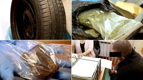 Narkotyki między oponą a felgą. Co znaleźli podczas kontroli drogowej?