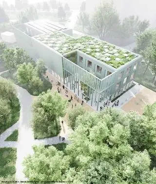 Wizualizacje budynku Ursynoteki