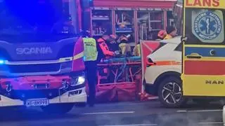 Pieszy potrącony przez tramwaj