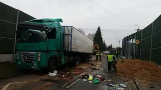 Wysypało się 30 ton ziemniaków