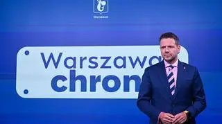 Rafał Trzaskowski przedstawia pierwszy pakiet działań planowanych w ramach stołecznego programu "Warszawa Chroni"