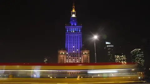 Pałac Kultury w barwach Ukrainy. Do odwołania