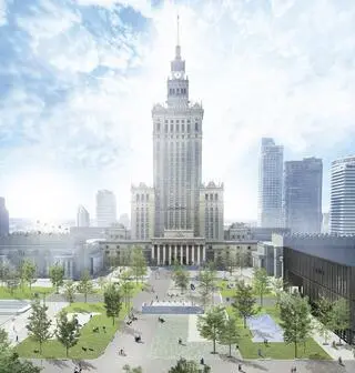 Wizualizacja przyszłego "placu centralnego"