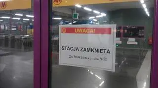 Stacja Świętokrzyska zamknięta