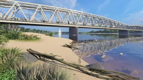 Wizualizacja mostu na Wiśle w Górze Kalwarii