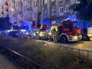 Pożar w kamienicy przy ulicy Tarchomińskiej