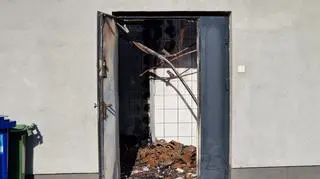 W Grodzisku Mazowieckim spłonął sklep