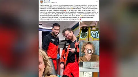 "Czapki z głów dla tych panów, co mi tak elegancko ogarnęli ból". Piosenkarka dziękuje ratownikom