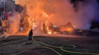 Pożar lawety na S7