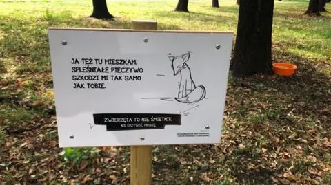 "Zepsute jedzenie jest śmieciem. A zwierzęta to nie śmietnik"