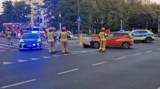 Zderzenie z udziałem radiowozu 