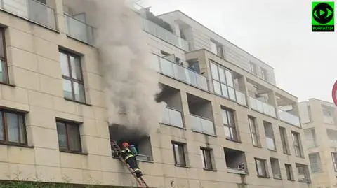 W mieszkaniu w Miasteczku Wilanów spalił się telewizor