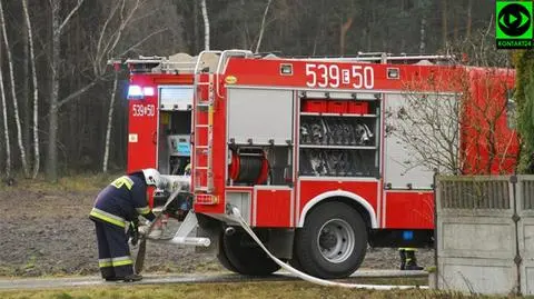 Duża plama na rzece. Akcja strażaków pod Grodziskiem