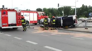 Kolizja z udziałem ambulansu do przewozu krwi