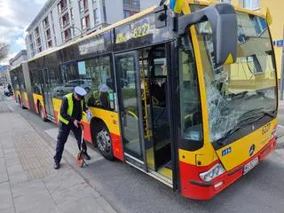 Piesza potrącona przez autobus