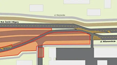 Wąsko na Marynarskiej 