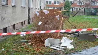 Akcja straży pożarnej na Pradze Południe