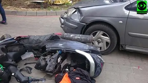 Nowodwory: skuter zderzył się z citroenem