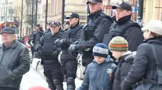 Policja na proteście