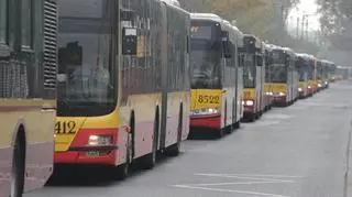 Sznur autobusów