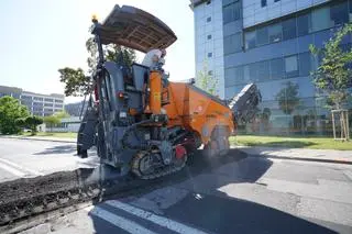 Budowa ronda przy skrzyżowaniu Konstruktorskiej z Postępu