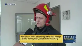 Na miejsce jako pierwsi dotarli strażacy