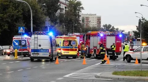 Potrącenie pieszej na Gocławiu 