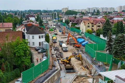 Opóźnienie na budowie drugiej linii metra (zdjęcie z czerwca)