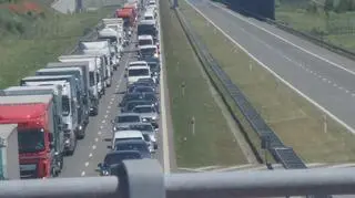 Zderzenie na autostradzie A2