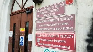 Zły stan budynku Kliniki Dermatologii i Wenerologii 