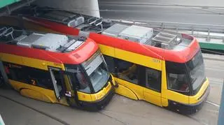 Zderzenie dwóch tramwajów 