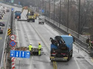 Północny wiadukt Trasy Łazienkowskiej gotowy