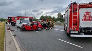 Zderzenie na Trasie Siekierkowskiej