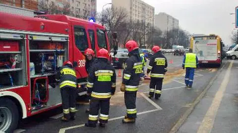 Autobus blokował Puławską