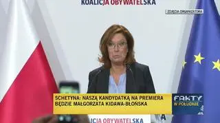 Kidawa-Błońska o kandydaturze na premiera