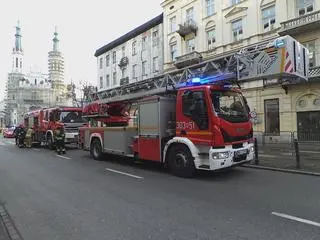 Pożar mieszkania na Marszałkowskiej