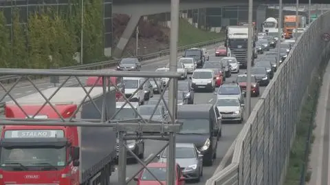 Zderzenie ciężarówki z autem osobowym na S8