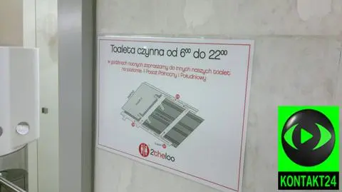Toalety na dworcu tylko do 22.00. "Mamy 3 punkty czynne całą dobę"