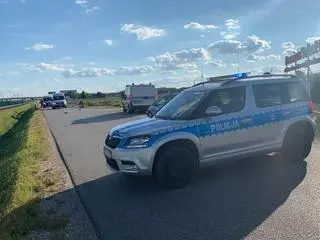 Śmiertelny wypadek na jezdni serwisowej trasy S8