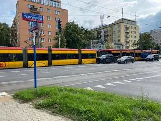 Zderzenie z udziałem tramwaju na Pradze Południe