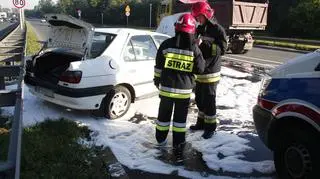 Wypadek na Wisłostradzie