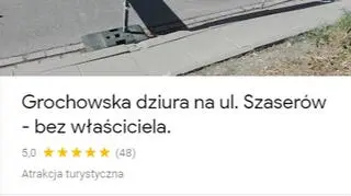 Grochowska dziura na Google Maps