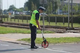 Wypadek z udziałem motocyklisty