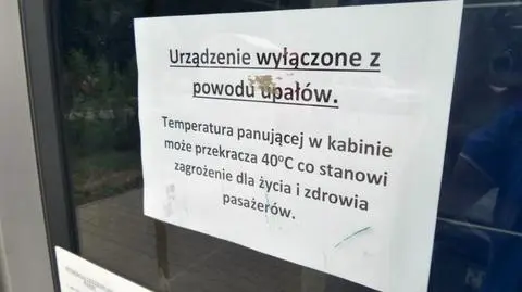 Wyłączyli windy "z powodu upałów"