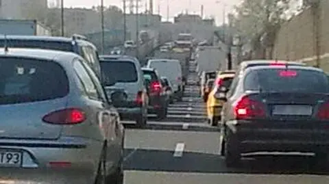 Ogromny korek po kolizji