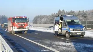 Zderzenie autokarów w Otwocku