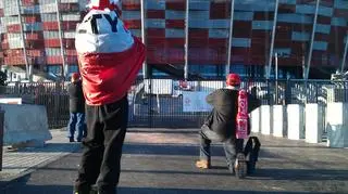 Kibice przed meczem