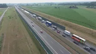 Kolizja na autostradzie